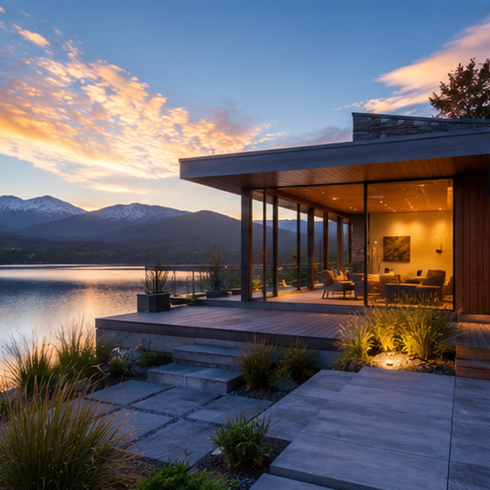 Casa con vista al lago